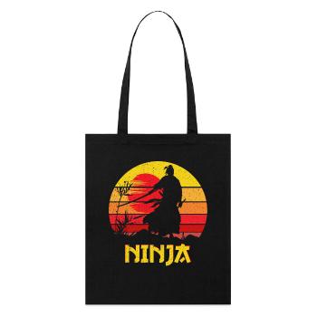 Ninja Vintage Shadow Warrior Sword - Stanley/Stella Organic Tote Bag - black - Front