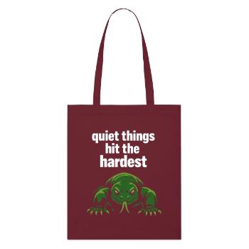 Amant du dragon de Komodo - Tote bag bio Stanley/Stella - bordeaux - Devant