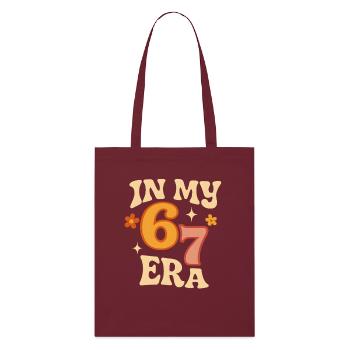 Dans mon mème d’humour italien de la pourriture cervementale de l’ère 67 des Six Sept - Tote bag bio Stanley/Stella - bordeaux - Devant