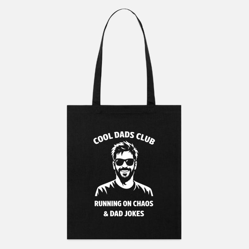 Chemise Cool Dads Club Blagues drôles de papa - Tote bag bio Stanley/Stella - noir