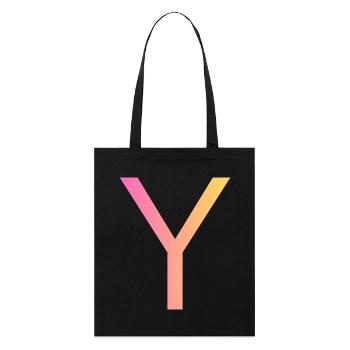 Y - Stanley/Stella Organic Tote Bag - black - Front