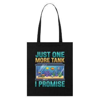 Aquarium Spruch Fisch Tank Humor Aquaristik - Stanley/Stella Bio-Stoffbeutel - Schwarz - Vorne