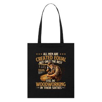 Meilleurs menuisiers dans la soixantaine de l’humour - Tote bag bio Stanley/Stella - noir - Devant