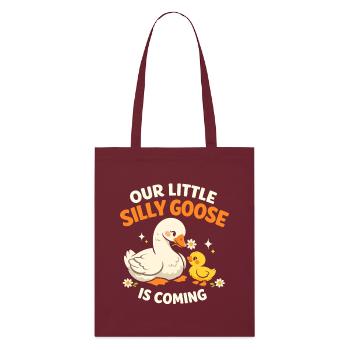 Silly Goose Baby - Stanley/Stella Organic Tote Bag - burgundy - Front