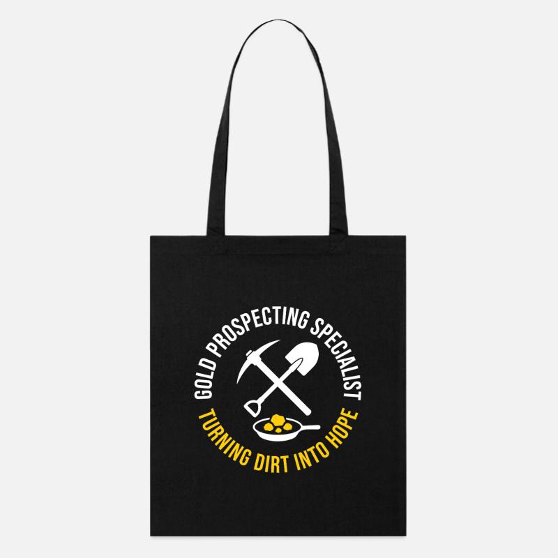 Spécialiste en prospection aurifère Funny Mining - Tote bag bio Stanley/Stella - noir