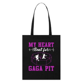 My Heart Beat Arena - Stanley/Stella Bio-Stoffbeutel - Schwarz - Vorne