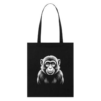 Monkey - Stanley/Stella Organic Tote Bag - black - Front