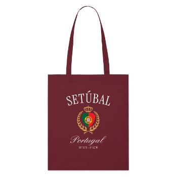 Couronne des armoiries Setúbal Portugal – Souvenir de voyage - Tote bag bio Stanley/Stella - bordeaux - Devant