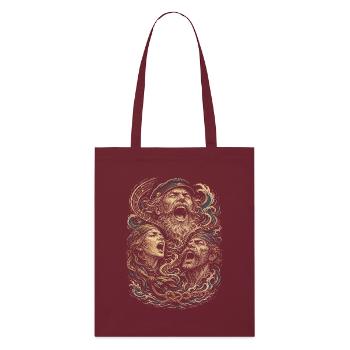 Shanty Choir Sea shanties - Stanley/Stella Organic Tote Bag - burgundy - Front