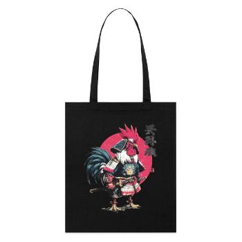 Armure samouraï coq - Tote bag bio Stanley/Stella - noir - Devant