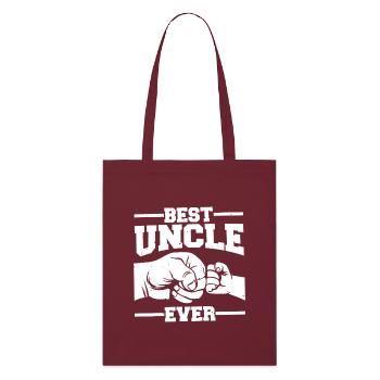 Meilleur oncle de tous les temps, Poing Audacieux - Tote bag bio Stanley/Stella - bordeaux - Devant