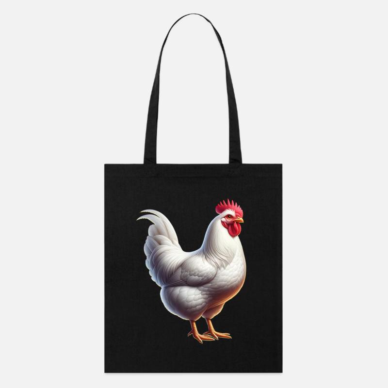 Poulets Leghorn - Tote bag bio Stanley/Stella - noir