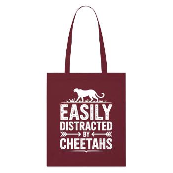 Paroles du guépard Cadeau drôle de guépard - Tote bag bio Stanley/Stella - bordeaux - Devant