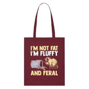 Panda Poubelle - Tote bag bio Stanley/Stella - bordeaux - Devant