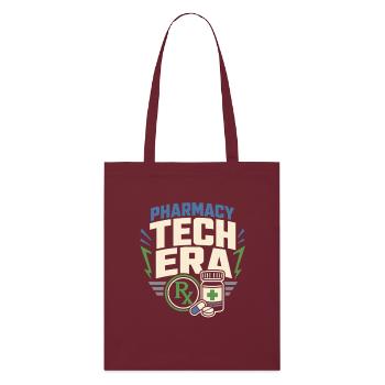 Apothekentechniker Pharmacy Tech Cpht Rx Geschenk - Stanley/Stella Bio-Stoffbeutel - Burgunderrot - Vorne