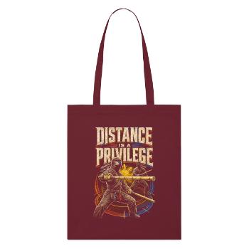 La distance d’Escrima Arnis est un privilège - Tote bag bio Stanley/Stella - bordeaux - Devant