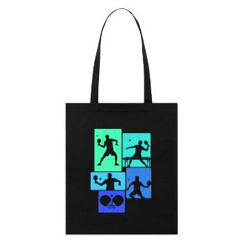 Table tennis Table tennis players Ping Pong - Stanley/Stella Organic Tote Bag - black - Front
