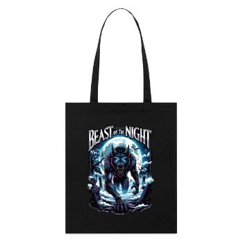 Beast of the Night - Werewolf Design. Spooky, cool - Stanley/Stella Organic Tote Bag - black - Front