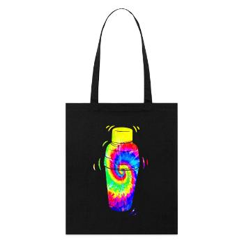 Bartender Mixologist Tie Dye - Stanley/Stella Bio-Stoffbeutel - Schwarz - Vorne