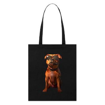 Pitbull Bulldog Pittie American Pitbull Terrier - Stanley/Stella Organic Tote Bag - black - Front