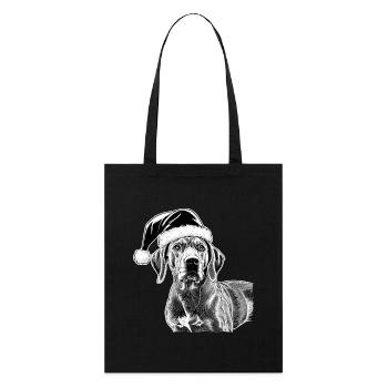 Noël à crête dorsale rhodésienne - Tote bag bio Stanley/Stella - noir - Devant