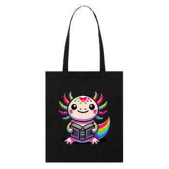 Ich-les-a-lotl, Axolotl - Tote bag bio Stanley/Stella - noir - Devant