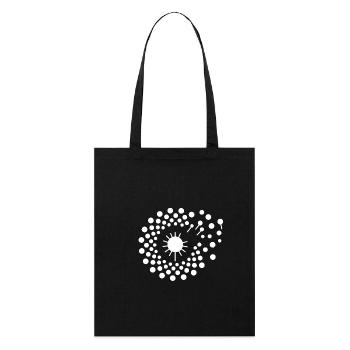 Dandelion logo (white) - Stanley/Stella Organic Tote Bag - black - Front