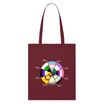 100% OKAY : Fierté et identité de genre - Tote bag bio Stanley/Stella - bordeaux - Devant