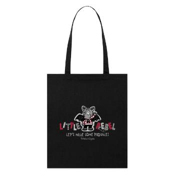 Little Rebel - Faisons des problèmes - Tote bag bio Stanley/Stella - noir - Devant