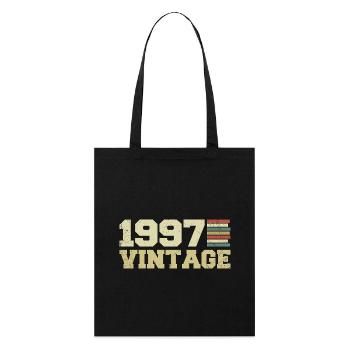 Cadeau 1997 Cadeau Anniversaire 1997 Vintage 1997 - Tote bag bio Stanley/Stella - noir - Devant
