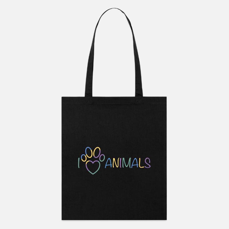 J’aime les animaux - Tote bag bio Stanley/Stella - noir