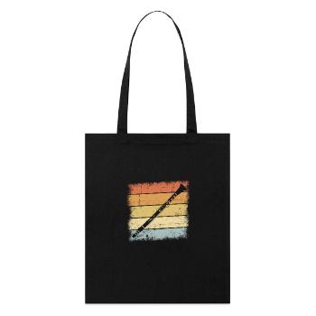 Clarinet - Stanley/Stella Organic Tote Bag - black - Front