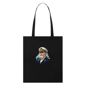 Voile de marin - Tote bag bio Stanley/Stella - noir - Devant
