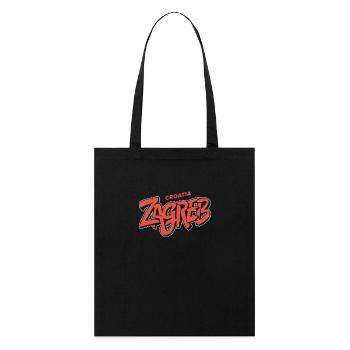 Zagreb Souvenir Croatie - Tote bag bio Stanley/Stella - noir - Devant