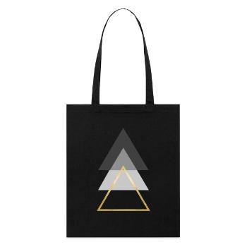 triangles - Tote bag bio Stanley/Stella - noir - Devant