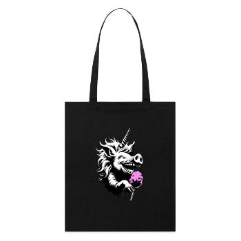 Pork horn with cotton candy - Stanley/Stella Organic Tote Bag - black - Front
