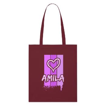 Amila dans le rôle d’Amila - Tote bag bio Stanley/Stella - bordeaux - Devant