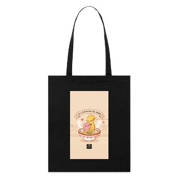 Tasty Threads Ramen - Stanley/Stella Organic Tote Bag - black - Front
