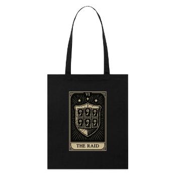 Tarot Datahoarding : Le bouclier RAID - Tote bag bio Stanley/Stella - noir - Devant