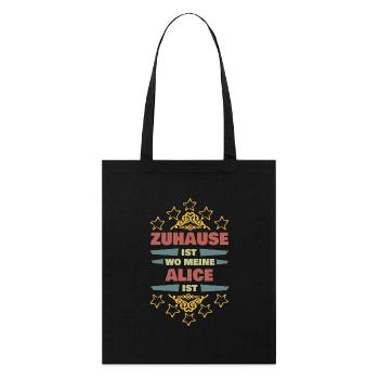 Partenaire de vie Alice - Tote bag bio Stanley/Stella - noir - Devant