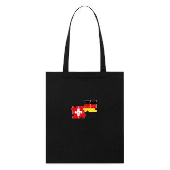 Suisse Allemagne Drapeau Allemand Suisse - Tote bag bio Stanley/Stella - noir - Devant