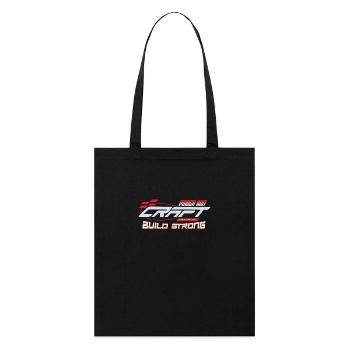Power grit craft build strong - Stanley/Stella Organic Tote Bag - black - Front