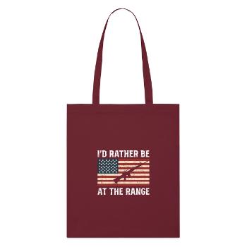 2nd Amendment Rights I'd Rather - Stanley/Stella Organic Tote Bag - burgundy - Front