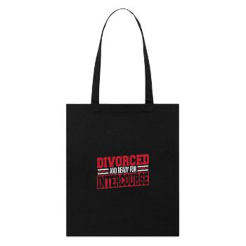 Marriage, separation, separate divorce - Stanley/Stella Organic Tote Bag - black - Front