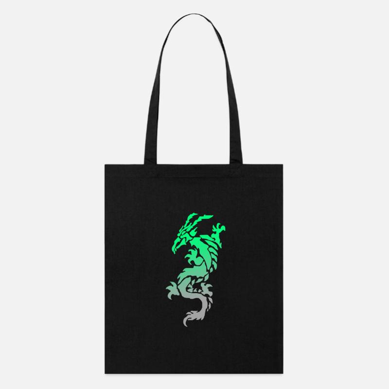 tribal dragon - Stanley/Stella Bio-Stoffbeutel - Schwarz