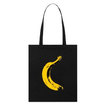 Banane Banana - Stanley/Stella Bio-Stoffbeutel - Schwarz - Vorne
