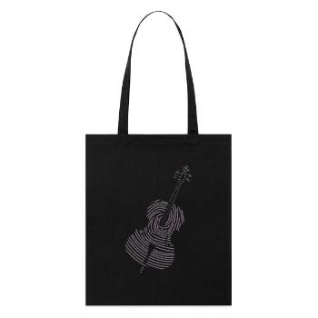 Classical Music Instrument Cello DNA Strand - Stanley/Stella Organic Tote Bag - black - Front