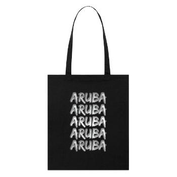 Aruba - Stanley/Stella Bio-Stoffbeutel - Schwarz - Vorne