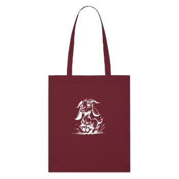 Petits enfants chèvre petite chèvre sautillante - Tote bag bio Stanley/Stella - bordeaux - Devant