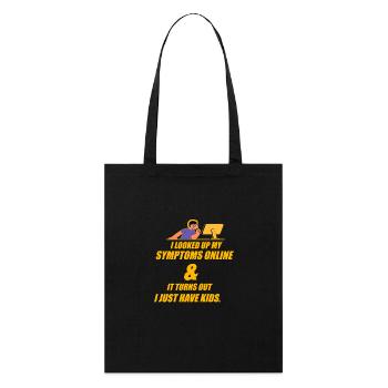 J’ai regardé mes symptômes en ligne - Tote bag bio Stanley/Stella - noir - Devant